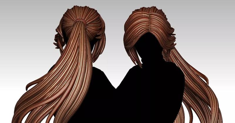 3D Hairstyles for girl V113