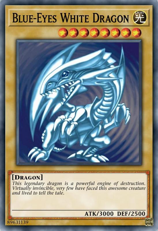 Blue Eyes White Dragon(2nd TCG/OG) Night Light Lithophane