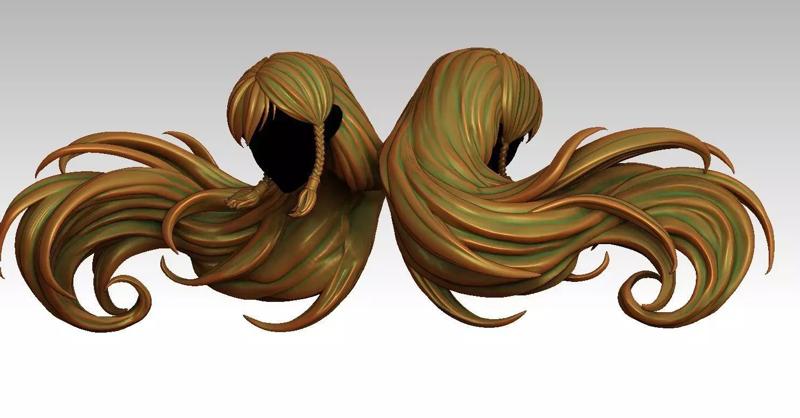 3D Hairstyles for girl V54