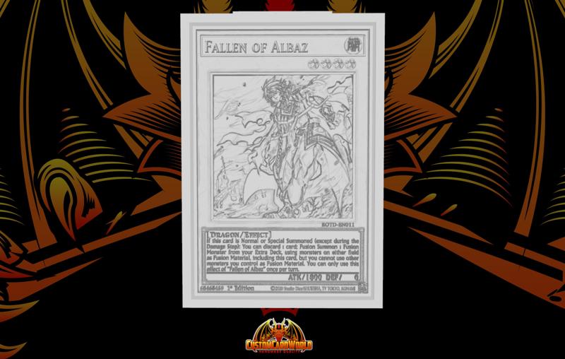 YUGIOH 3D CARD - Fallen of Albaz