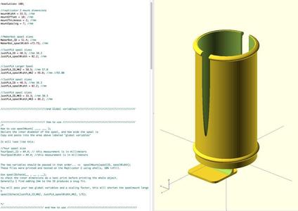 Parametric Spool Mount