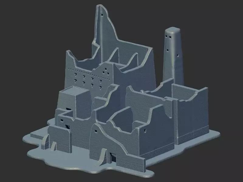 Ad Diriyah town 3D model for 3D Printing