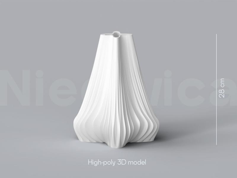 Niedwica Vase C_9 | 3D printing vase | 3D model | STL files | Home decor | 3D vases | Modern vases | Floor vase | 3D printing | vase mode | STL