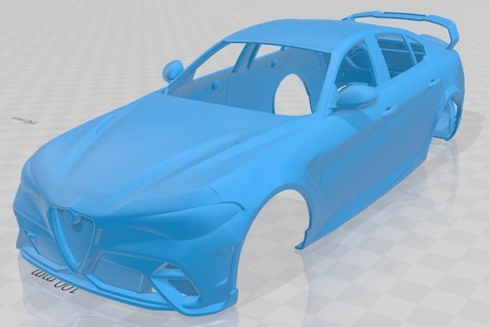 Alfa Romeo Giulia GTAm 2021 Printable Body Car