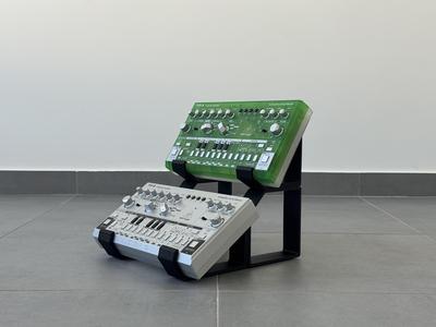 3D-Printed Modular Dual Stand – Behringer TD-3 / TD-3 MO / RD-6