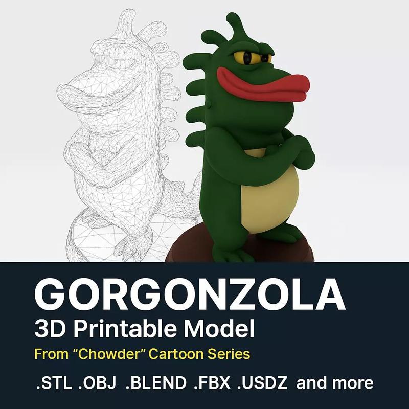 Mr Gaz Stylized 3D Printable Fan Art Model