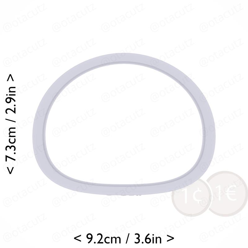 Mochi Cookie Cutter 3.25in / 8.3cm