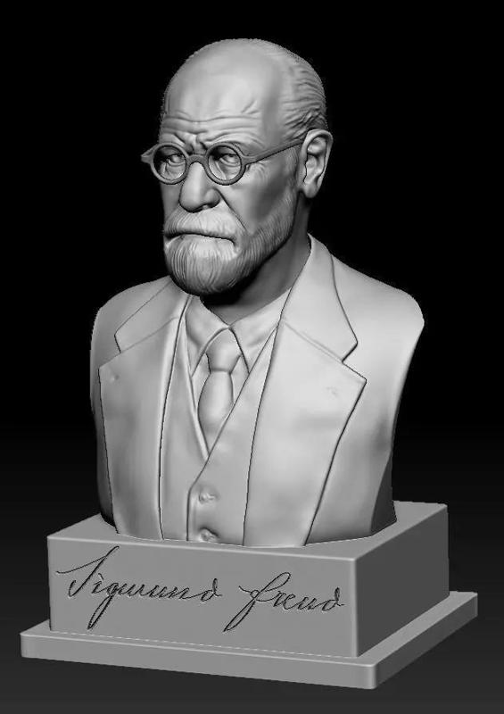 Sigmund Freud - Bust portrait