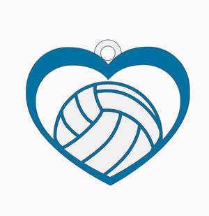 Volleyball keychain