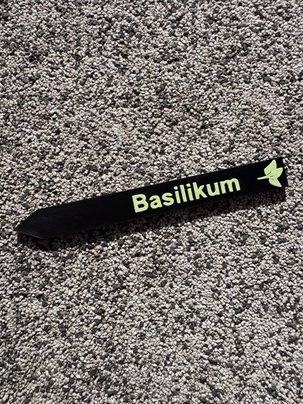 Herb labels / garden plug basil GKB314
