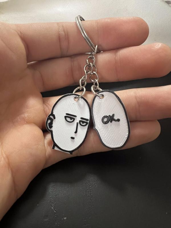 Keychain Saitama OKEY // keychain Saitama SOKA