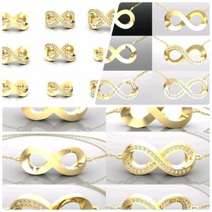 C7 The luxury female Pendant Bracelet Ring 3D Model Collection