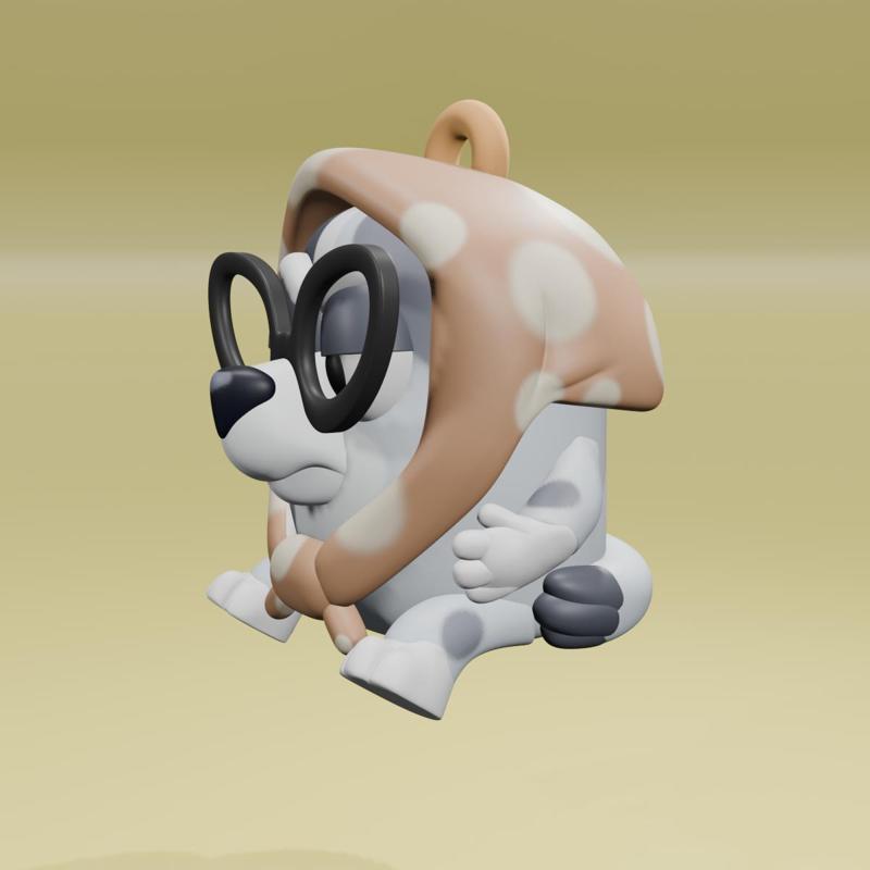 Bluey || Angry granny muffin || Key ring