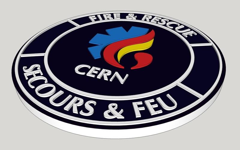 CERN FIRE BRIGADE BADGE