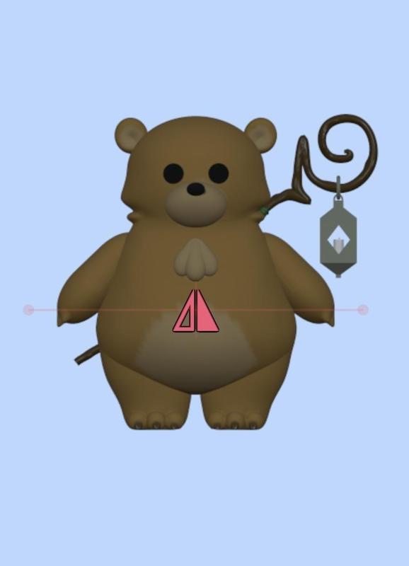 🐻Tuk-tuk, the traveling companion - 3D printable bear figurine 🐾