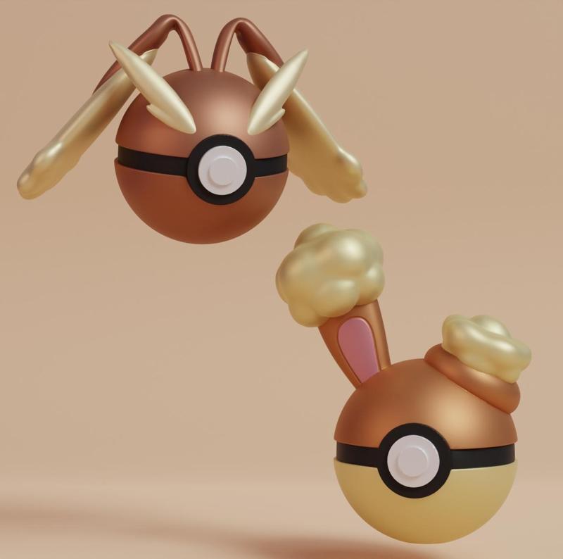 Pokemon Buneary Lopunny  Pokeball