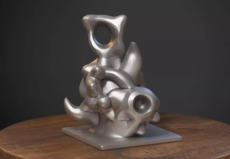 Modern abstract skull robot form Modern abstract skull tobot