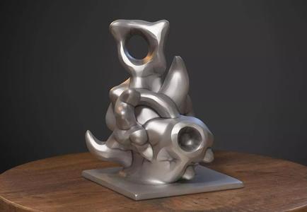 Modern abstract skull robot form Modern abstract skull tobot