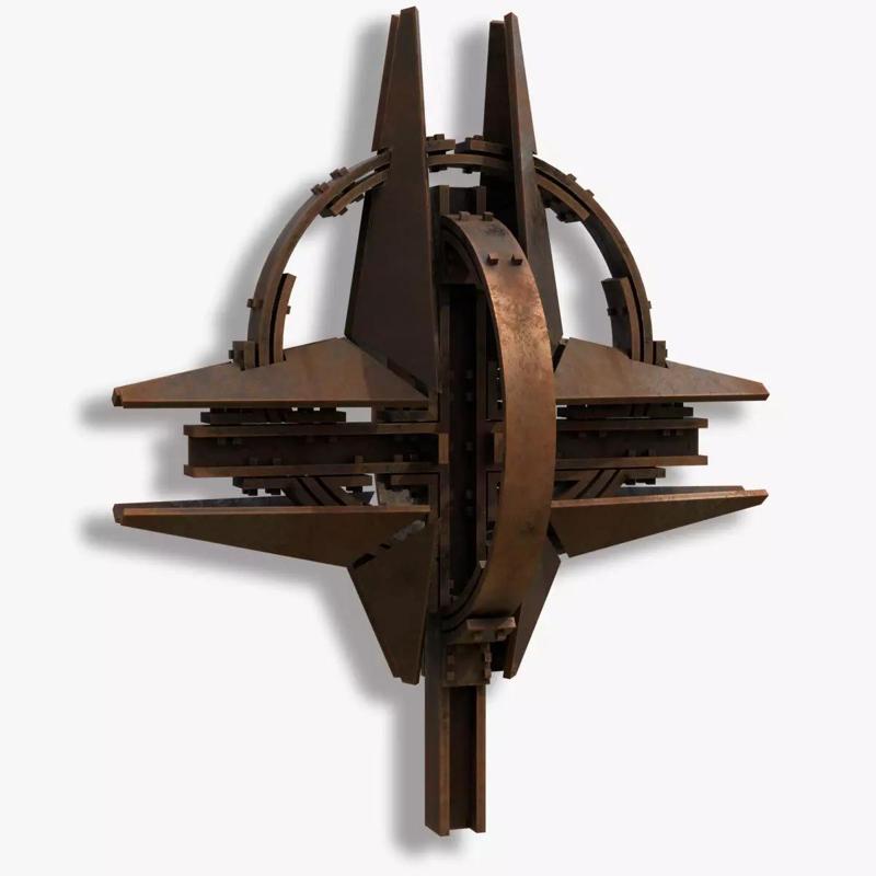 Stylized NATO Star Sculpture  -Military Art
