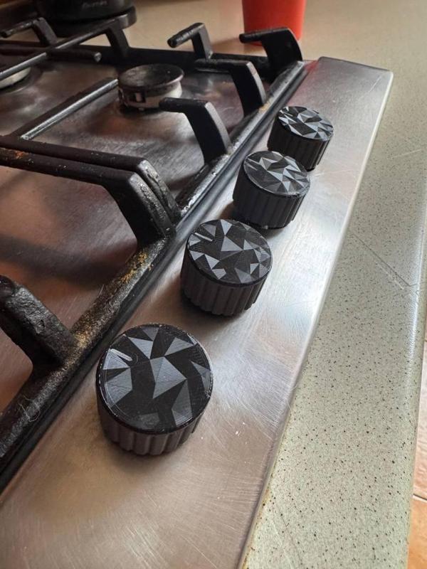 Custom Replacement Knob for Gas Cooktop