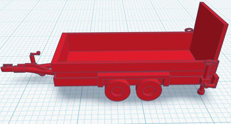 Car trailer with tail lift