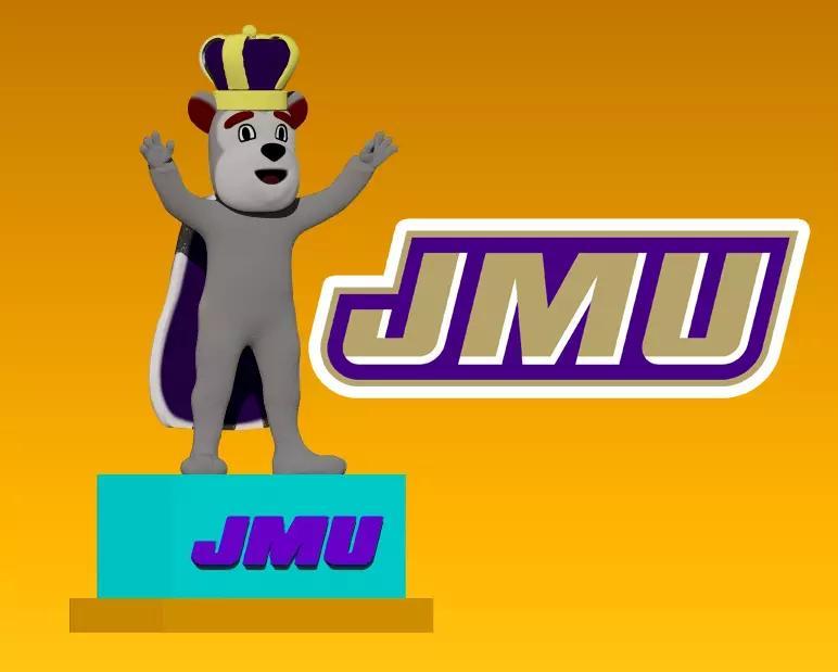 NCAA - James Madison Dukes mascot statue - 3d Print