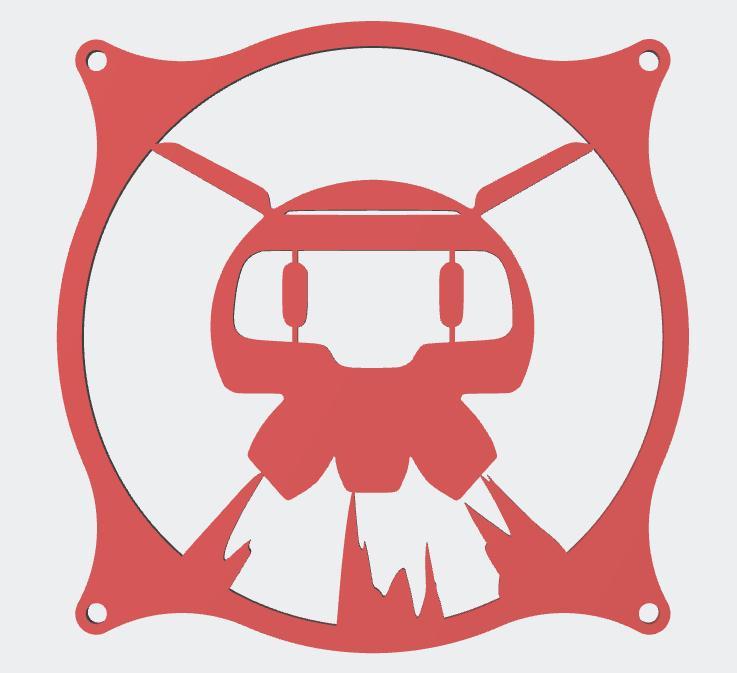 Overwatch Mei Snowball 120mm Fan Cover