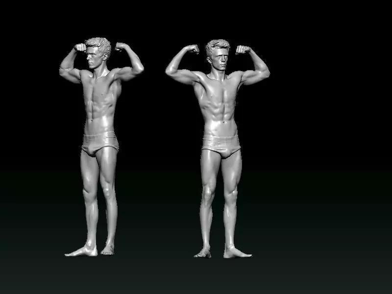 Muscular guy - statue - 3D print