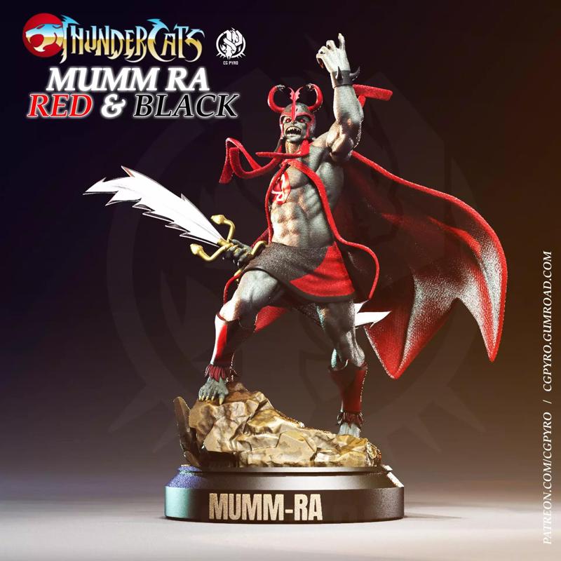 Mumm Ra Red and Black Thundercats STL collectibles