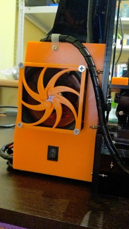 Left sidewall with cooler for Anet A6