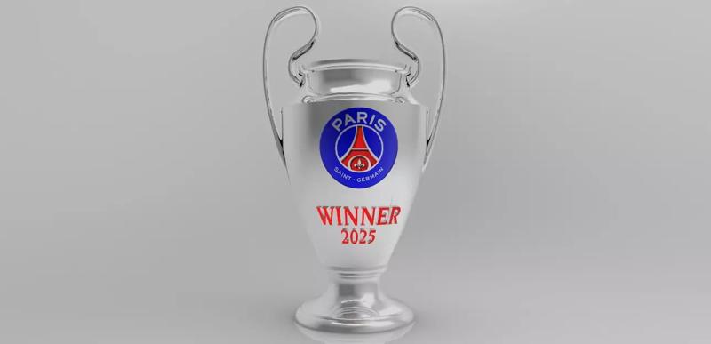 Champions League Trophy-PSG Winner 2025STL file