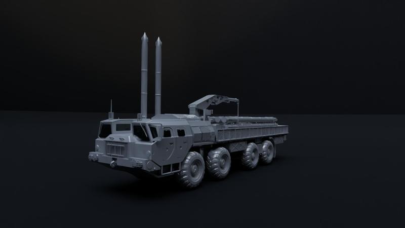Russian MAZ 543 TZM Loader Vehicle for Smerch MLRS