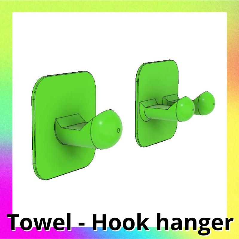 Towel Hook - Clothes hanger double-sided tape adhesive