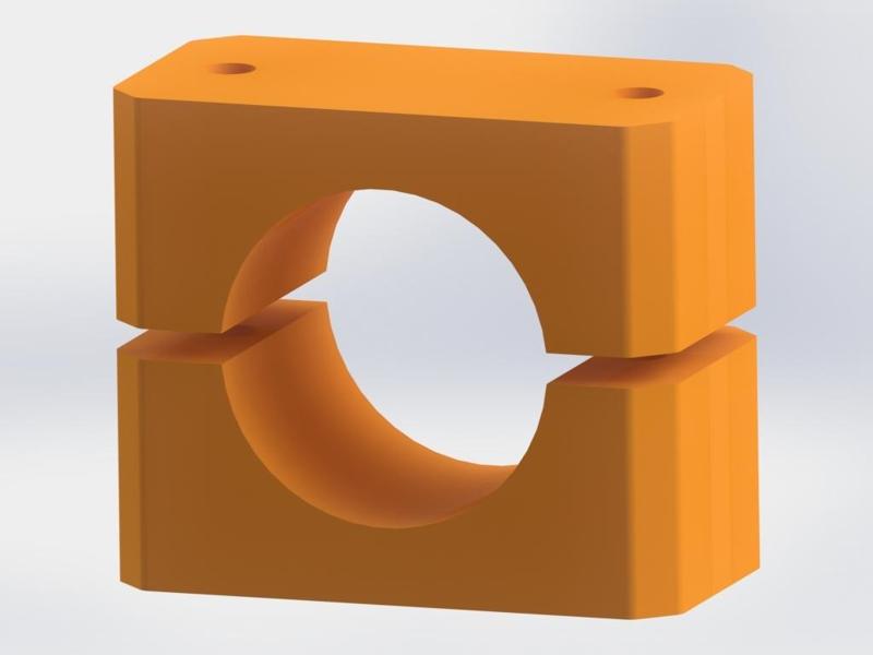 Set of Carbon fiber tube brackets 12mm - 30mm