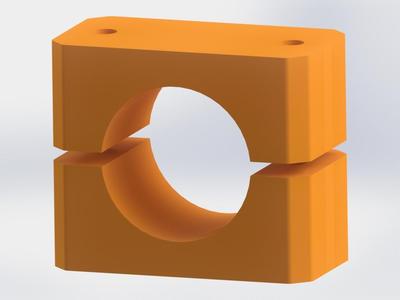 Set of Carbon fiber tube brackets 12mm - 30mm