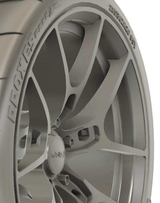 1/24 20x9.5/20x10.5 F3 Rays G025 SZ Edition wheels set for Toyota GR Supra