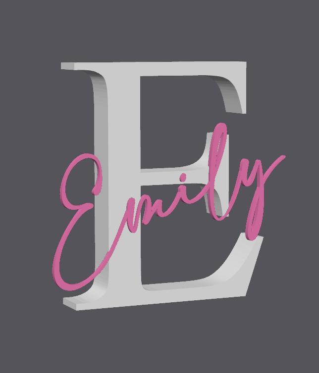 Name Emily / Letter E / Letter E