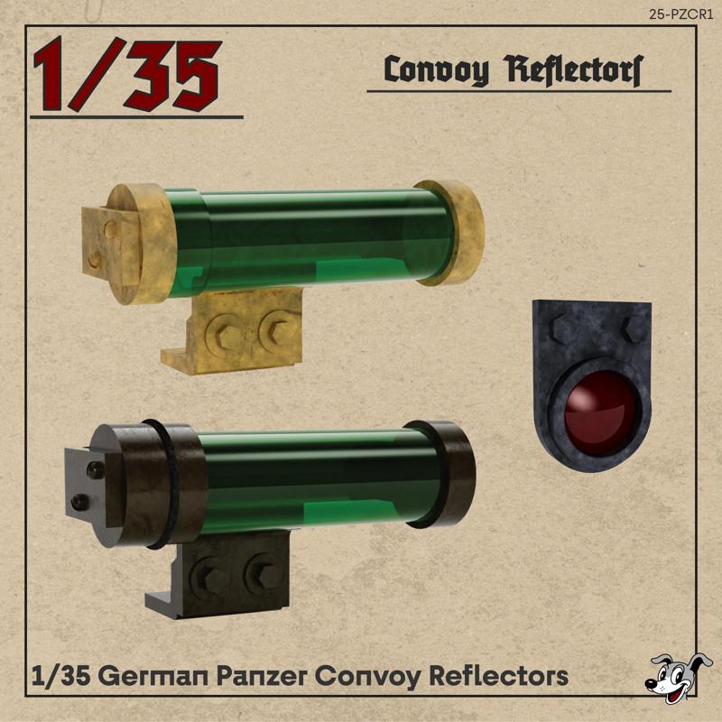 1/35 Panzer Convoy Reflectors 25-PZ-CR1