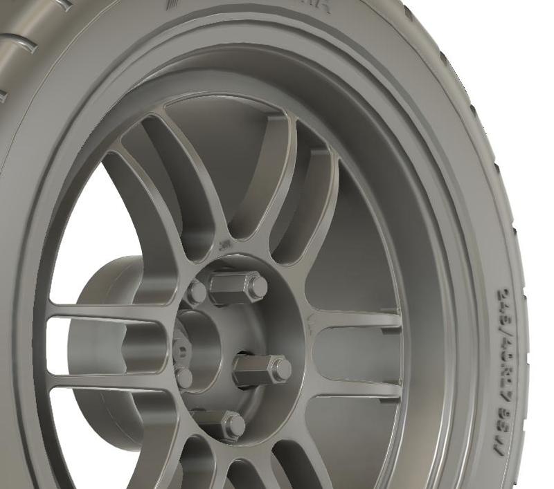 1/24 17x8.5 Enkei RPF1 wheels