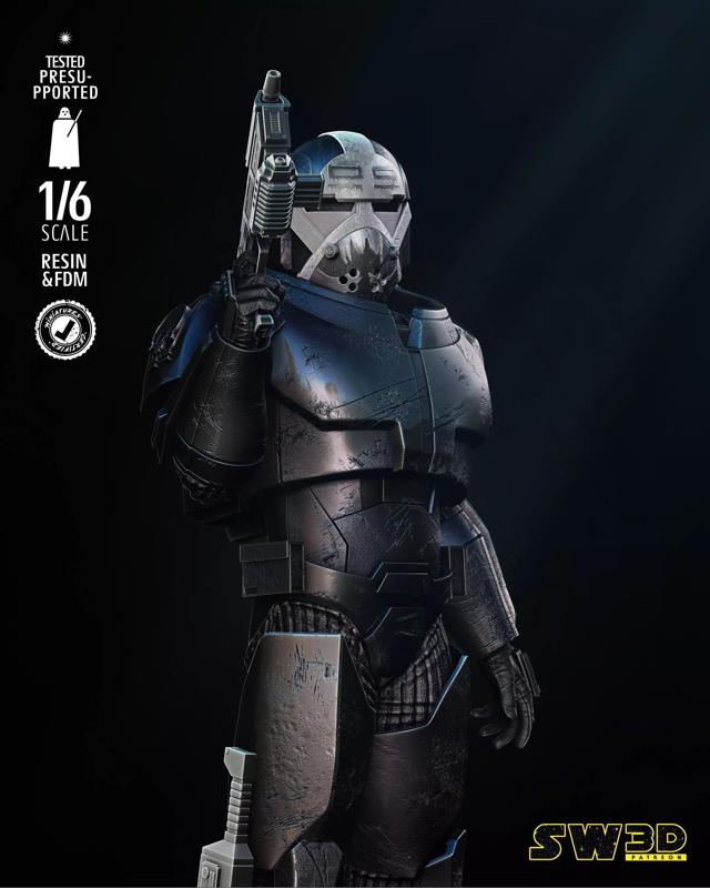 STAR WARS Wrecker Sculpture Tested for 3D Printing