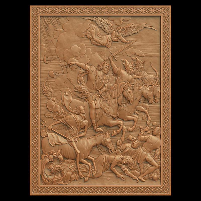 3D Model STL File for CNC Router Laser & 3D Printer 3119 Panno 141