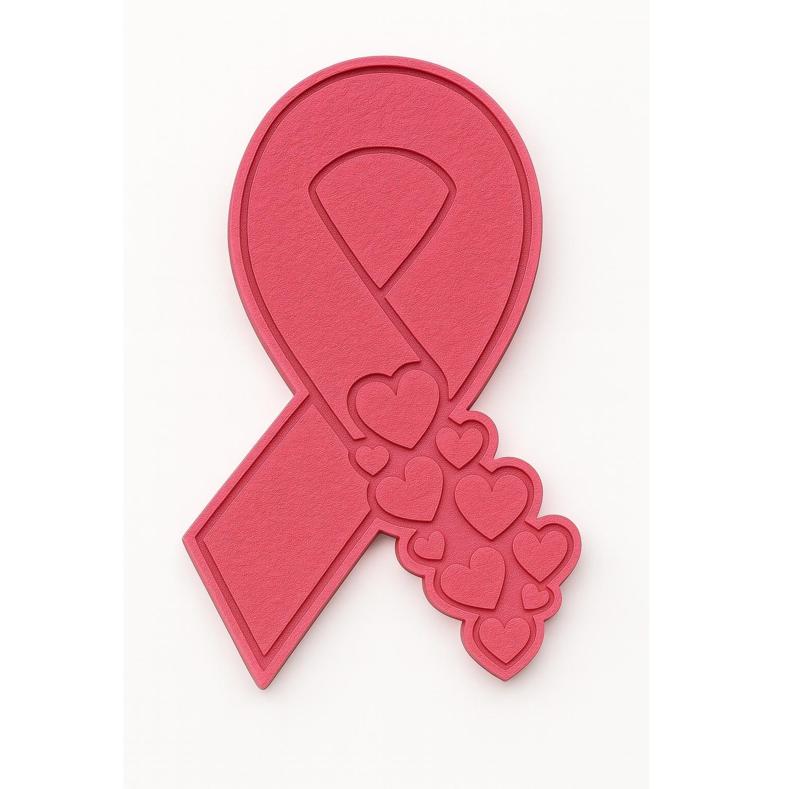 Memorial ribbon  cookie cutter