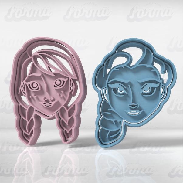 Set Frozen x 2u - Anna and Elsa Cookie Cutter