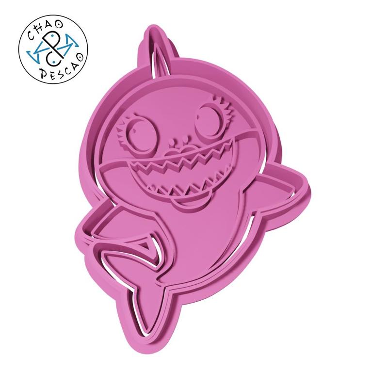 Baby Shark (no 6) - Cookie Cutter - Fondant - Polymer Clay