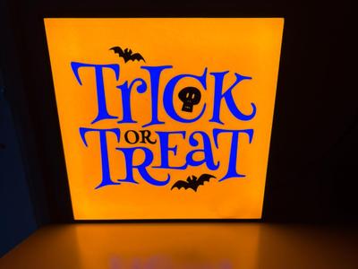 Halloween Trick or Treat Lightbox
