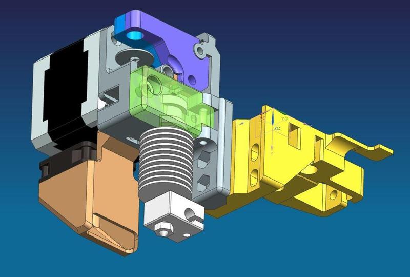 E3D Dual/Single direct drive extruder conversion for Felix Printer
