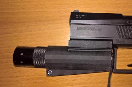 Flashlight holder for MIL-STD-1913 Picatinny rail