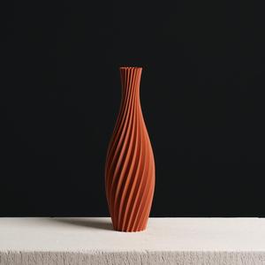 Sleek Spiral Vase 3D Print Model for Vase Mode