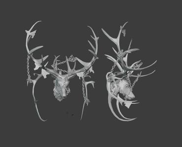 Eikthyr Deer Boss Trophy Head with Hook Inspired by Valheim