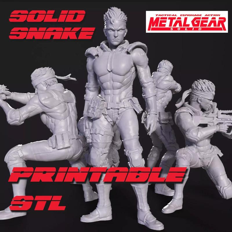 Solid Snake Printable fan art from MGS